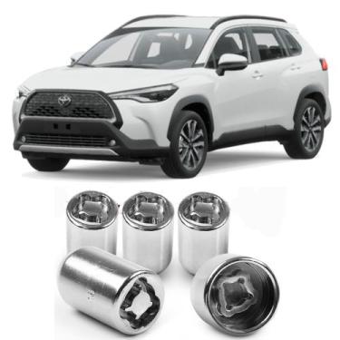 Imagem de Kit Parafuso Porca Antifurto 6CRA Roda Toyota Corolla Cross - RODAFUSO