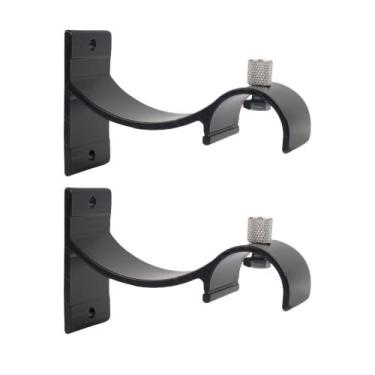 Imagem de KIT 2 Suportes Para Varão Wave Alumínio Perfil Invertido 19mm - decor 