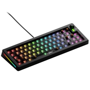 Imagem de Glorious Kit de teclado para jogos GMMK 3 Barebones personalizado com botão, teclado mecânico compacto 65%, sistema de junta modular, hot swappable MX, espuma de amortecimento de som, placa de