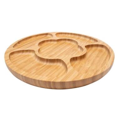 Imagem de Petisqueira Grande 30x30cm Bambu Mesa Posta Cozinha - Mimo Style