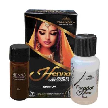 Imagem de Kit de Henna Profissional Designer sobrancelha Chandra com Navalha Pin