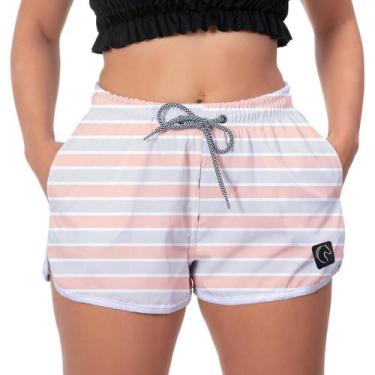 Imagem de Short Feminino Praia Soltinho Cintura Elastica Estilo Casual Confortáv