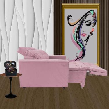 Imagem de Poltrona Pra Extensão De Cílios Com Apoio Para os Pés Modelo Cris - mo