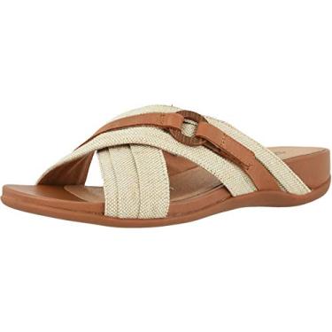 Imagem de SoftWalk Pantufa feminina Taza, Combinação natural, 6 Wide