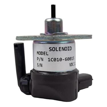 Imagem de RABROPAR Solenoide de desligamento de combustível 12V 1C010-60015 1C010-60016 1C010-60017 Apto para Kubota M105S M105X M6800 M8200 M8540 M9000 M9540 M9540 M9540 95S M9 5X M96
