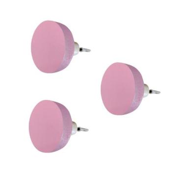 Imagem de 3 Ganchos Penduradores de Parede MDF Colorido 15mm Bola - Hanger Decor