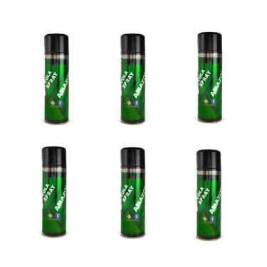 Imagem de 6 Cola De Contato Spray Amazonas 340g Tapeceiro - Kit Amazonas