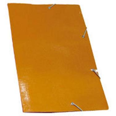 Imagem de Pasta Com Aba Elástica Papelão Laranja Polycart