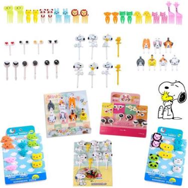 Imagem de Jogo Garfinho Infantil Petisco Para Frutas Palitinho 45pçs - PromoGala