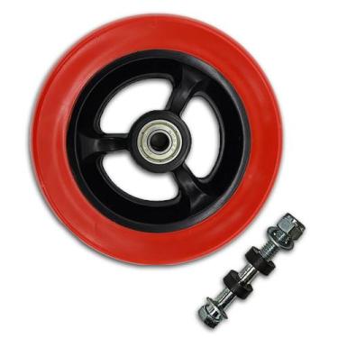 Imagem de Roda Dianteira Aro 5 Soft Roll Vermelha  Para Cadeira De Rodas ( UN ) 