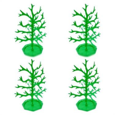Imagem de Kit 4 Petisqueira Arvore Acrílica Mesa Frutas Doces Verde - LSC Toys