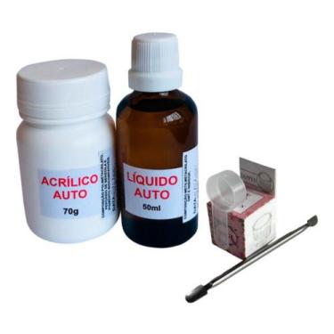 Imagem de Resina Acrílica Cola Para Carcaça De Notebook 70gr + 50ml + Kit Inox -