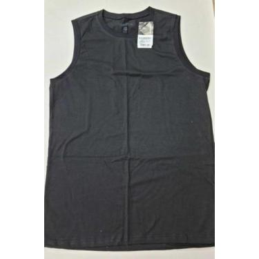 Imagem de Camiseta Masculina Regata Regular Malwee 4421., GG, Preto