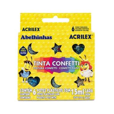 Imagem de Tinta Confetti Acrilex 6 Cores