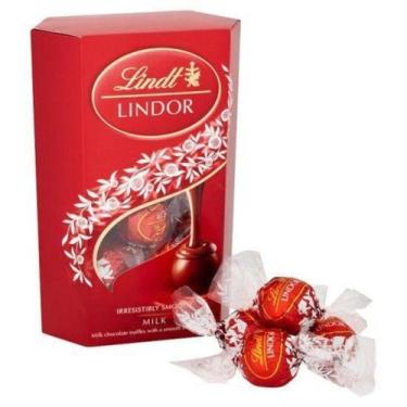 Imagem de Chocolate lindt lindor bombons chocolate ao leite com recheio cremoso 