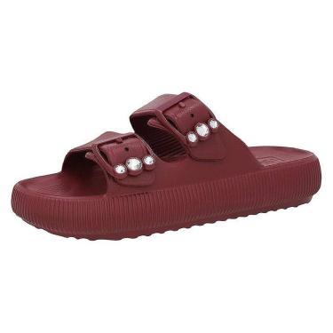Imagem de Chinelo Feminino Birk Conforto Brilhante Ajustável Usaflex