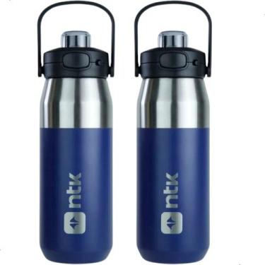 Imagem de Kit 2 Garrafa Térmica 750ml Ntk Tampa Inteligente Bebida Fria 24hs - N