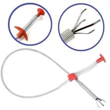 Imagem de Desentupidor Limpador Pegador Garras Para Pias Ralos Canos - 60cm - Al