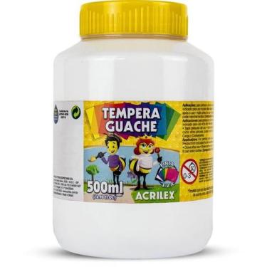Imagem de Tinta guache 500ml branco acrilex