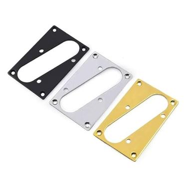 Imagem de Anel de captador de ponte de guitarra para guitarras Telecaster Telecaster Tele - Material de metal com parafusos de montagem (ouro)