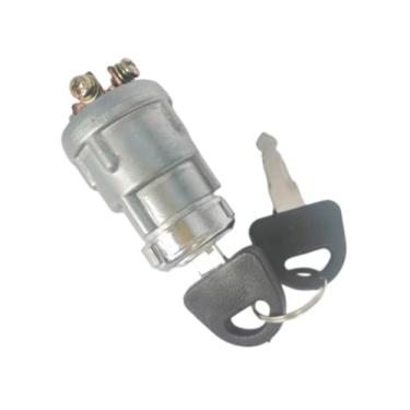 Imagem de MIDIYA Interruptor de ignição com 4 posições 4 terminais de conexão 2 teclas para carro, moto, trator, empilhadeira, caminhão, scooter, reboque, agrícola, poço de carro modificado Quad Go Kart UTV