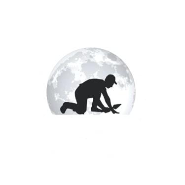 Imagem de Tiler Notebook: Tiler Moon Mosaic Layer Paver / 6x9 inches / 120 ruled sites