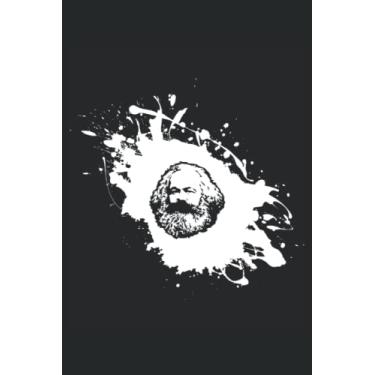 Imagem de Karl Marx Art Splash: Karl Marx - Witziges Geschenk für Philosophen, Theoretiker und Genies - Tolle Geschenkidee für Kommunisten und Kapitalisten für ... Seiten Gepunktet 6x9 in (15.24 x 22.86 cm) A5