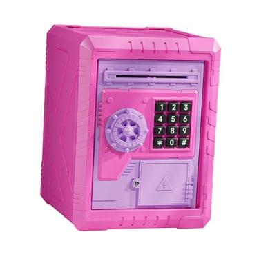 Imagem de Esquirla Cofrinho eletrônico ATM Piggy Bank Toy Presente de Natal elétrico Banco ATM de impressão digital Cofrinho ATM Cofrinho para crianças de 3 anos ou mais, Indestacável