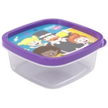 Imagem de Pote Para Lanche Escolar Quadrado Infantil Mundo Bita- 580Ml - Plasuti