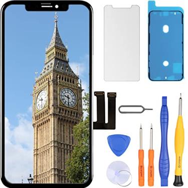 Imagem de LL TRADER Substituição de tela para iPhone 11 LCD Retina 6.1'' FHD Display COF Touch Screen digitalizador com kits de ferramentas de reparo, fita impermeável, protetor de tela (para modelo A2111