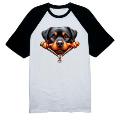 Imagem de Camiseta Raglan Rottweiler no Ziper - Alearts, GG