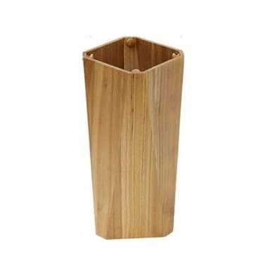 Imagem de LICONG-2020 Suporte de guarda-chuva - Suporte de guarda-chuva de madeira com ganchos internos, suporte de guarda-chuva de pé livre para bengalas de caminhada para entrada, casa, decoração de