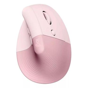 Imagem de Mouse Logitech Lift Vertical Preto/rosa (910-006466), Rosa