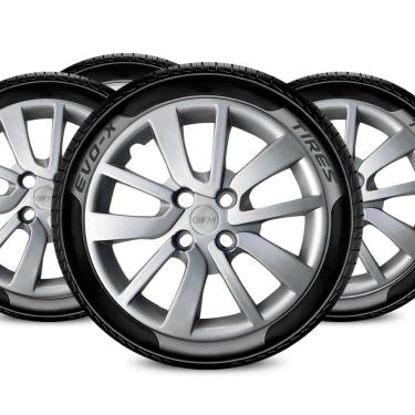 Imagem de Jogo Calota Aro 15 4x100 Design Sandero Compatível Renault