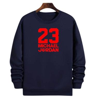 Imagem de Blusa Moletom Gola Basquete 23 Michael MJ Buullss Basketball