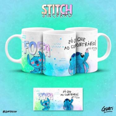Imagem de Caneca do Stitch Sincero frases que toda pessoa irônica tem! - Pammy S