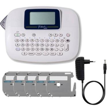 Imagem de Rotulador Brother Pt-m95wt + 5 Fita X-full Mk121 9mm + Fonte