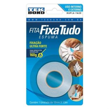 Imagem de Fita Dupla Face Fixa Tudo Espuma Tekbond 12Mmx1,5M