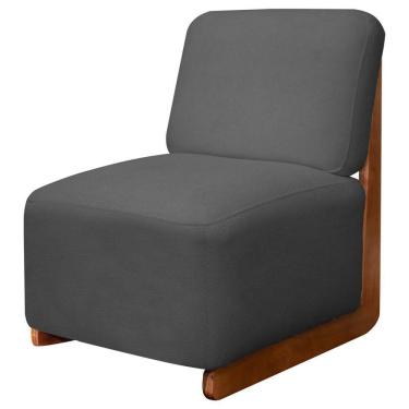 Imagem de Poltrona Decorativa Orgânica California Base de Madeira Bouclê - SOFA STORE