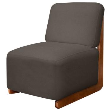 Imagem de Poltrona Decorativa Orgânica California Base de Madeira Bouclê - SOFA STORE