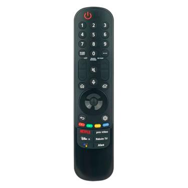 Imagem de MR22GA MR22GN AKB76039901 MR21GA MR21GC Controle remoto de substituição Voice Magic compatível com Smart TVs LG OLED55C2PUA 65UQ7570PUA 75QNED80AQA 86QNED85UQA 75QNED85AQA OLED48A2AUA 75QNED85AQA