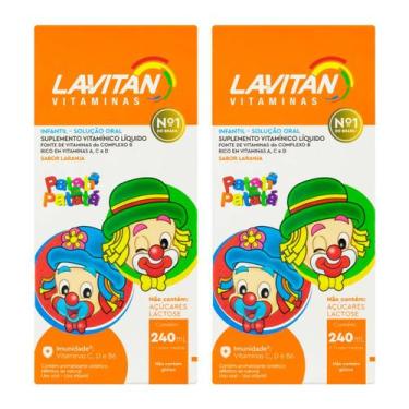 Imagem de Kit 2 Unidades Lavitan Kids Laranja 240ml - Cimed