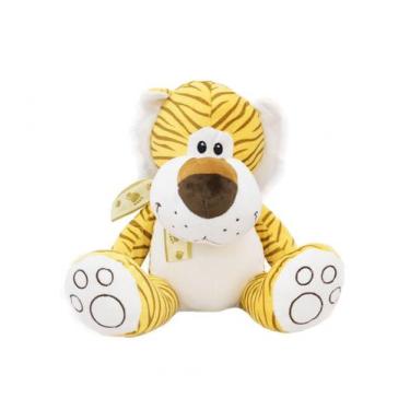Imagem de Tigre Onça ou Leão Com Laço 33cm Pelúcia - Fofy Toys, Tigre