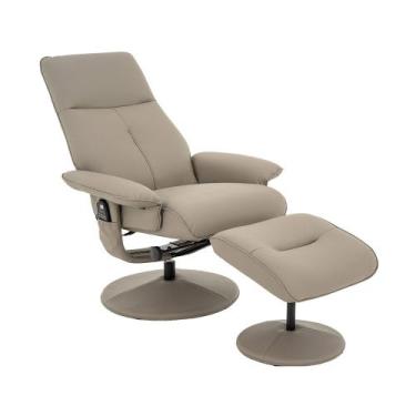 Imagem de Poltrona Reclinável de Massagem com Apoio de Pés e Giratória Detroit P