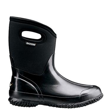 Imagem de Bogs Bota feminina clássica de cano médio impermeável, Preto, 11