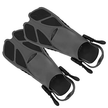 Imagem de 2pcs Snorkeling Fins para Velocidade e Conforto Aprimorados - Nadadeiras de Mergulho de Salto Aberto TPR para Nadar, para S para S (MD)