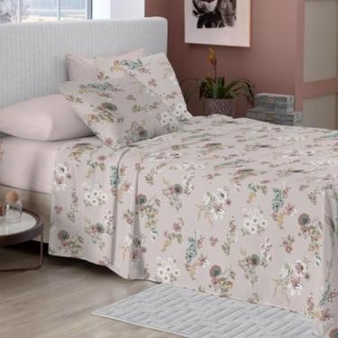 Imagem de Camesa Jogo De Cama Neo Essencial Estampado 4 pçs Casal - Plum
