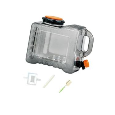 Imagem de Dynwave Recipiente de água com tampa e alça com Spigot Water Jug Dispensador portador de água para mochila de sobrevivência para RV, 8l