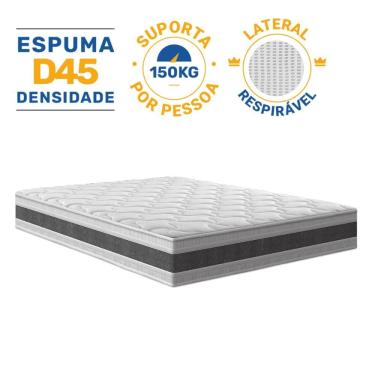 Imagem de Colchão de Espuma D45 Double Face Air Pro Força Anjos Casal 138cm