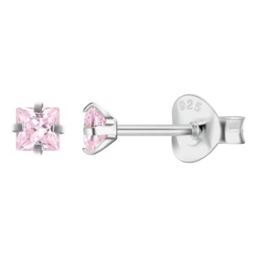 Imagem de Brinco Ponto De Luz Prata 925 Segundo E Terceiro Furo 4Mm